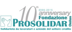 logo dell'anniversario prosolidar 